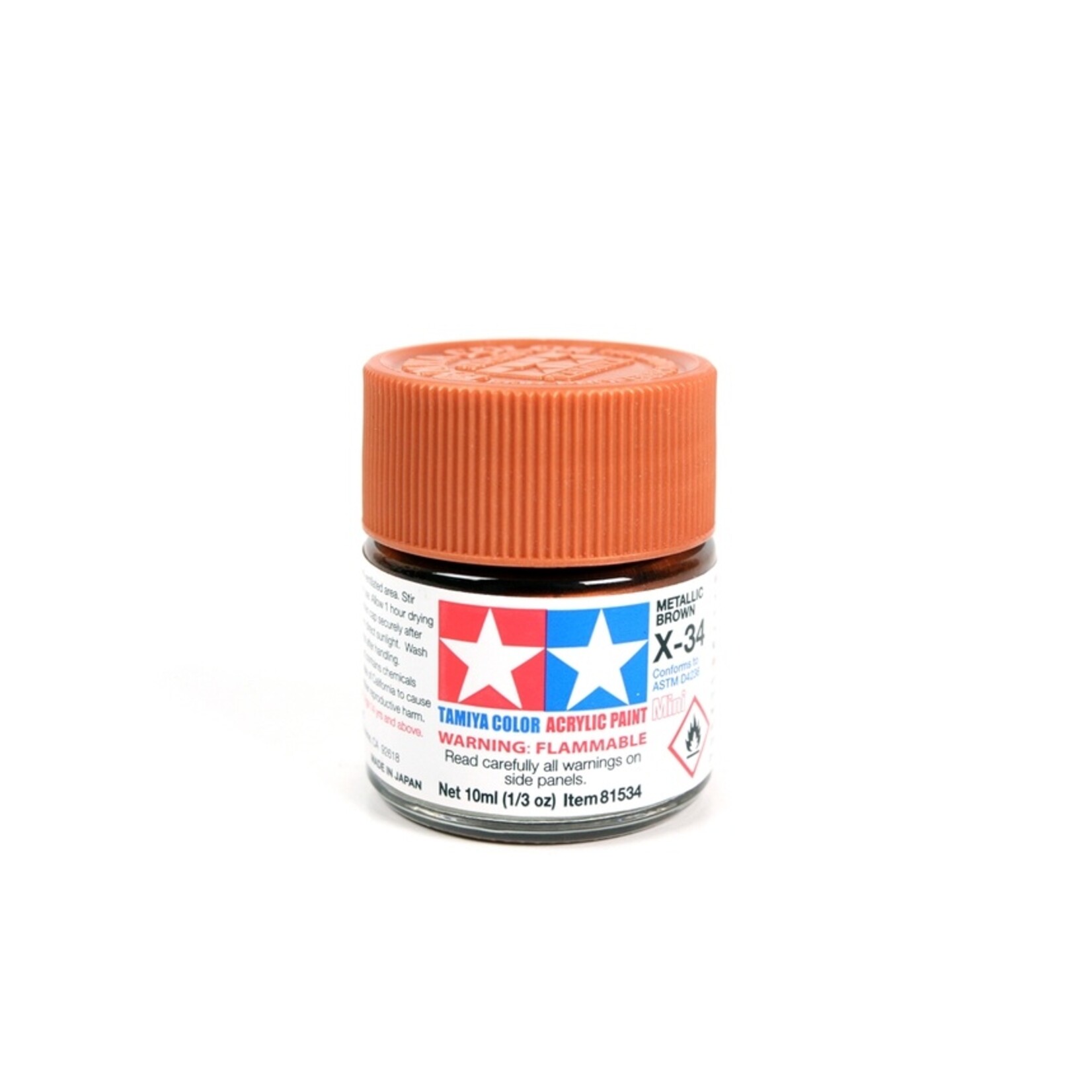 Tamiya X-34 - Metallic Brown - 10ml Acrylic