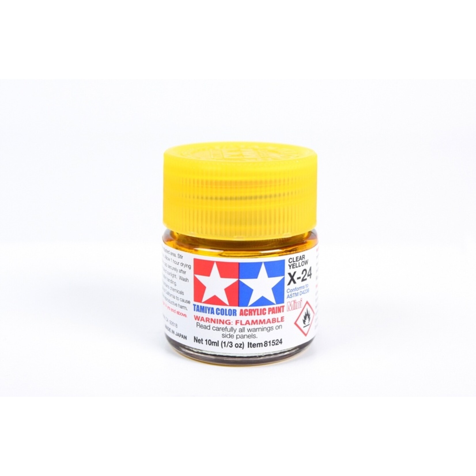 Tamiya X-24 - Clear Yellow - 10ml Acrylic