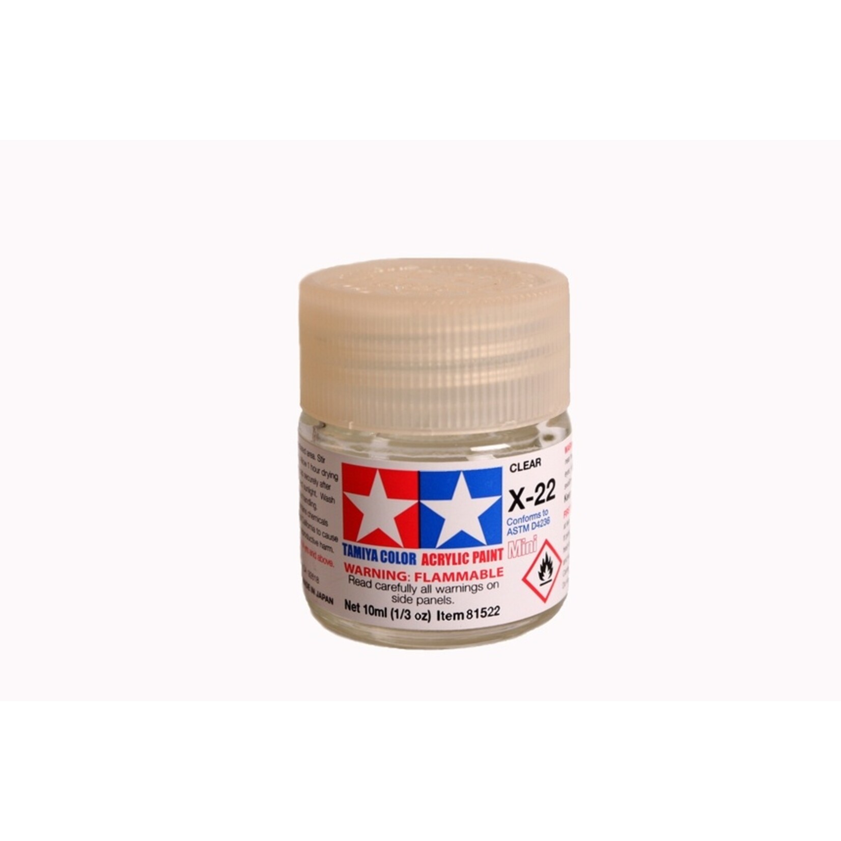 Tamiya X-22 - Clear - 10ml Acrylic