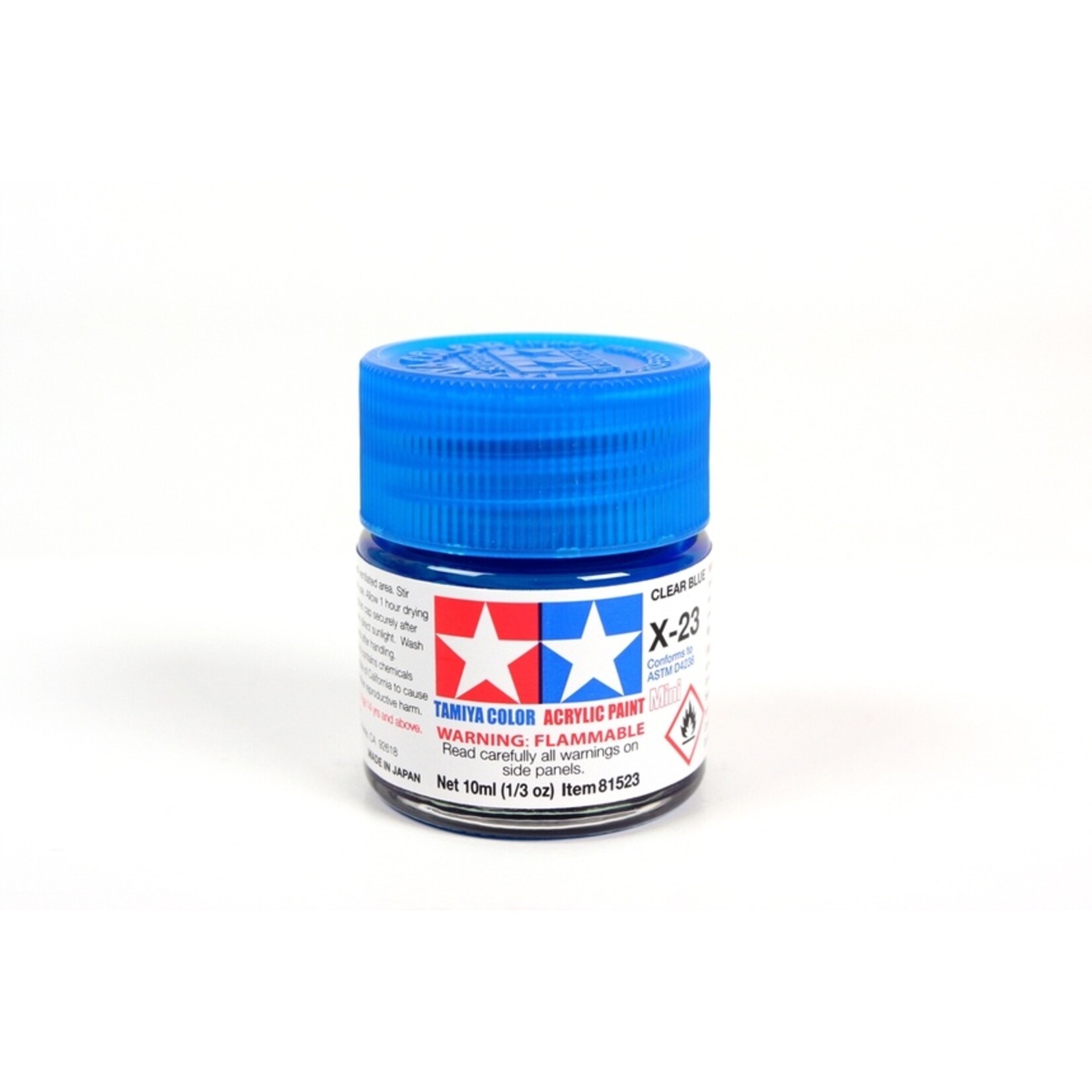 Tamiya X-23 - Clear Blue - 10ml Acrylic