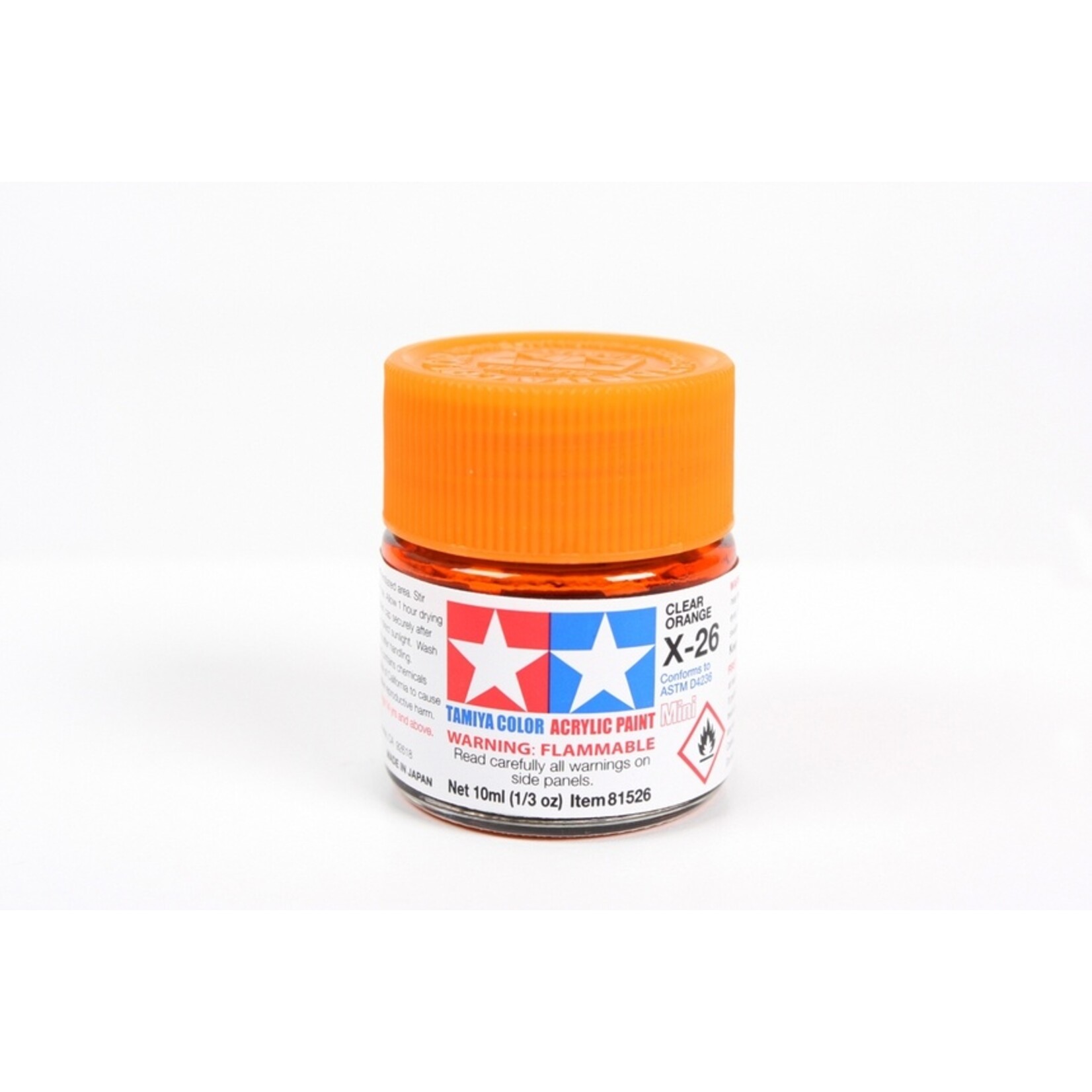 Tamiya X-26 - Clear Orange - 10ml Acrylic