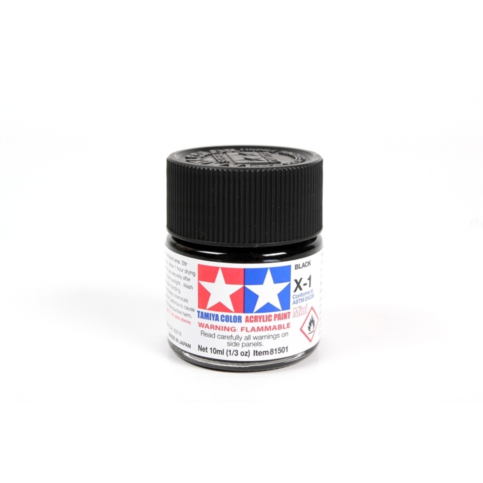 Tamiya X-1 - Black - 10ml Acrylic