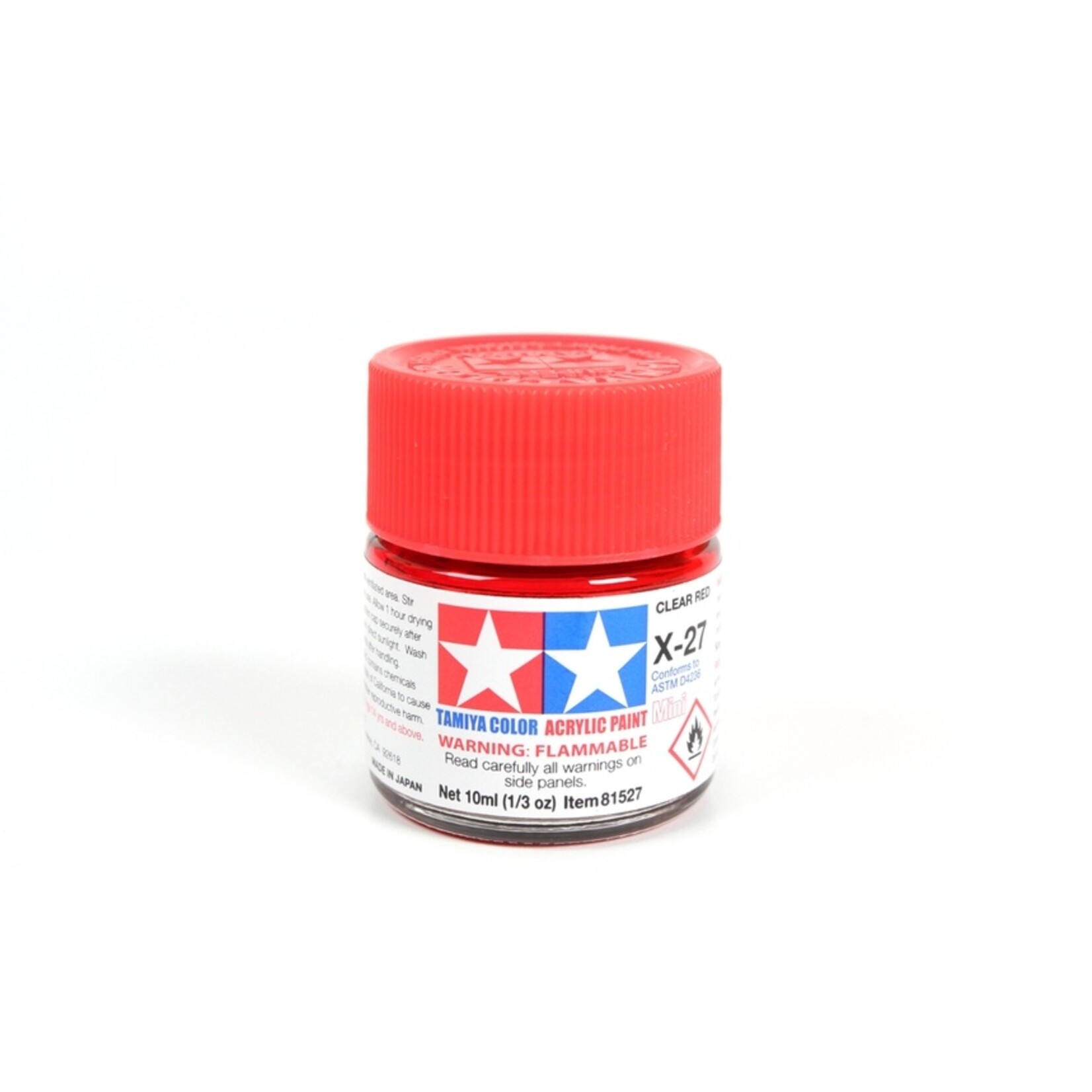 Tamiya X-27 - Clear Red - 10ml Acrylic