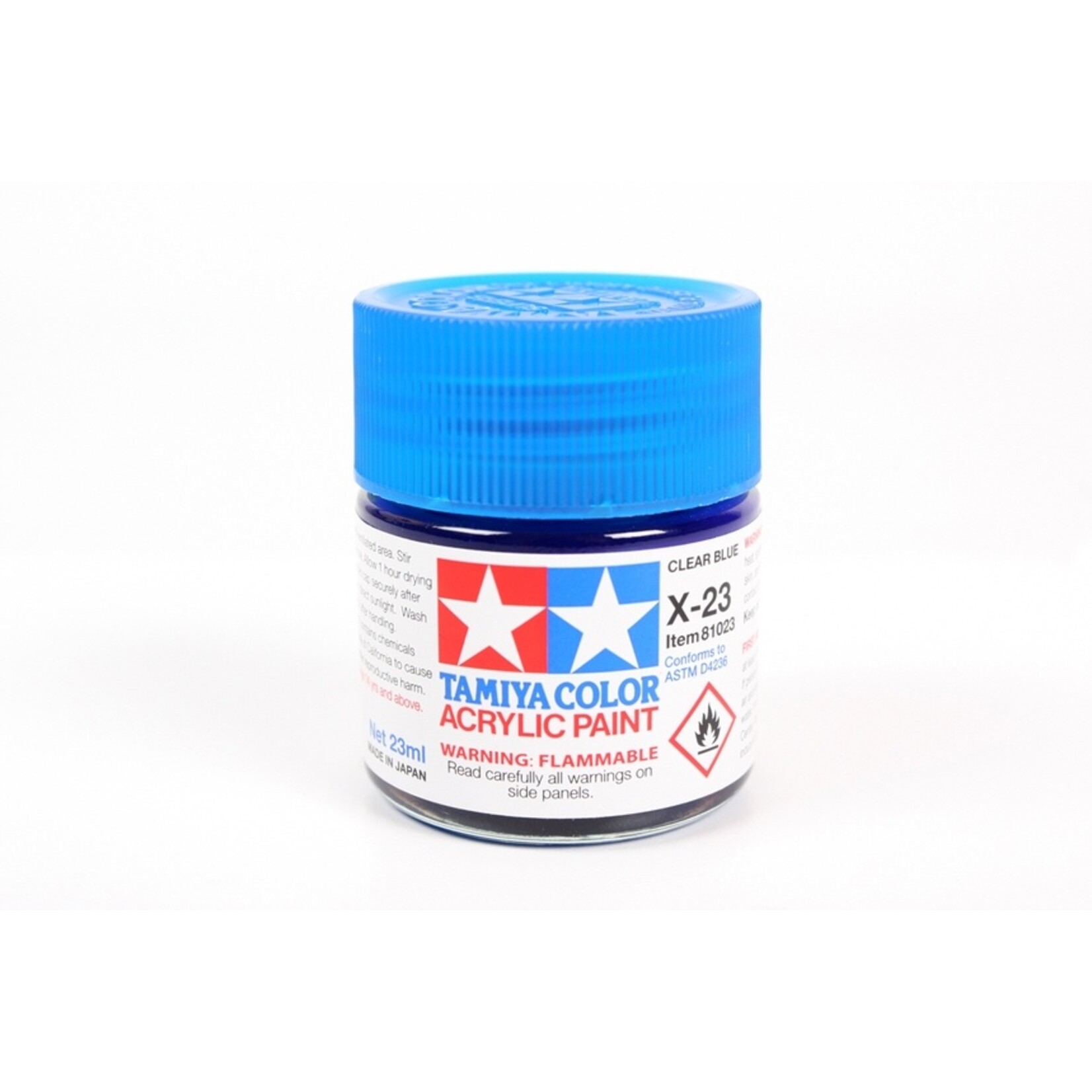 Tamiya X-23 - Clear Blue - 23ml Acrylic