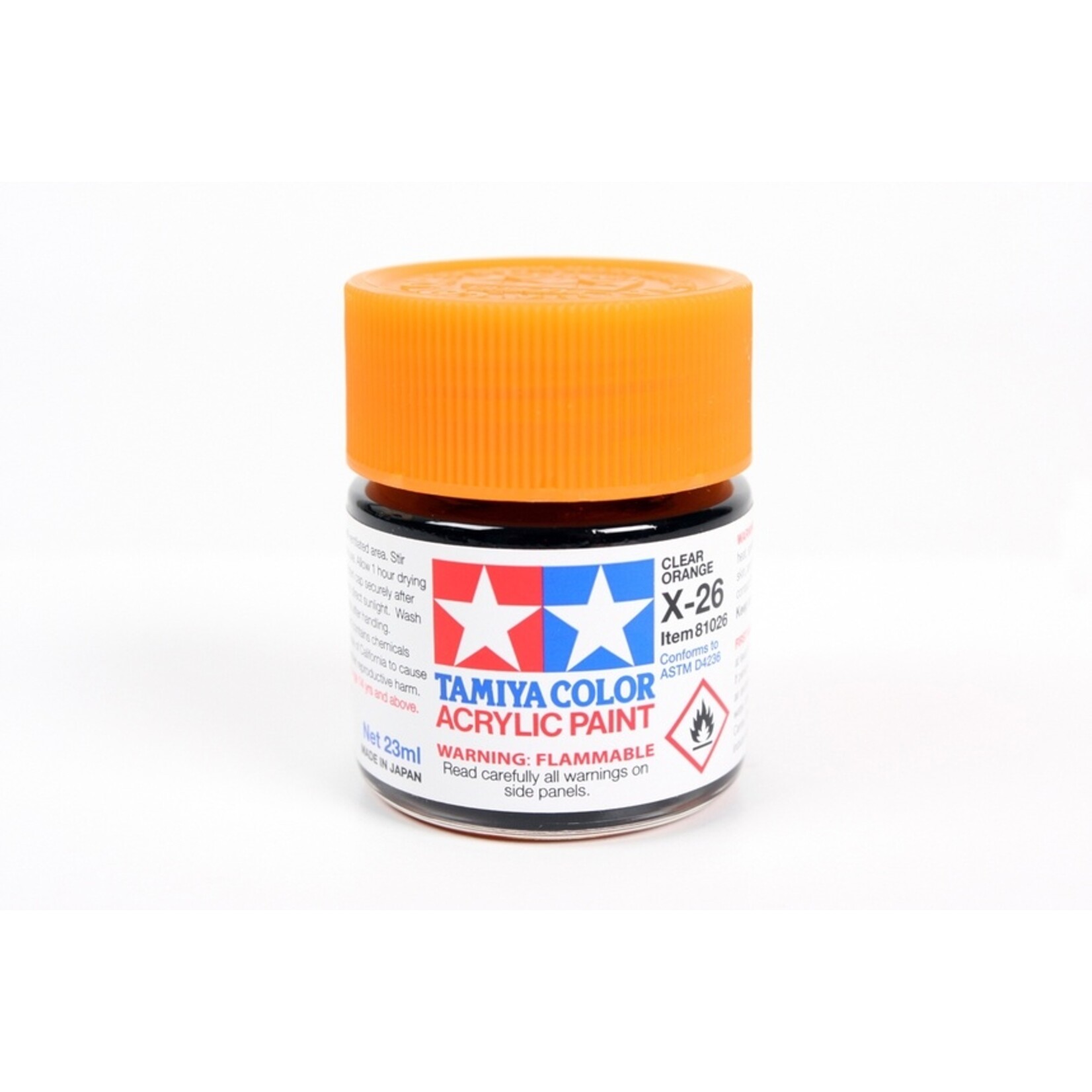 Tamiya X-26 - Clear Orange - 23ml Acrylic