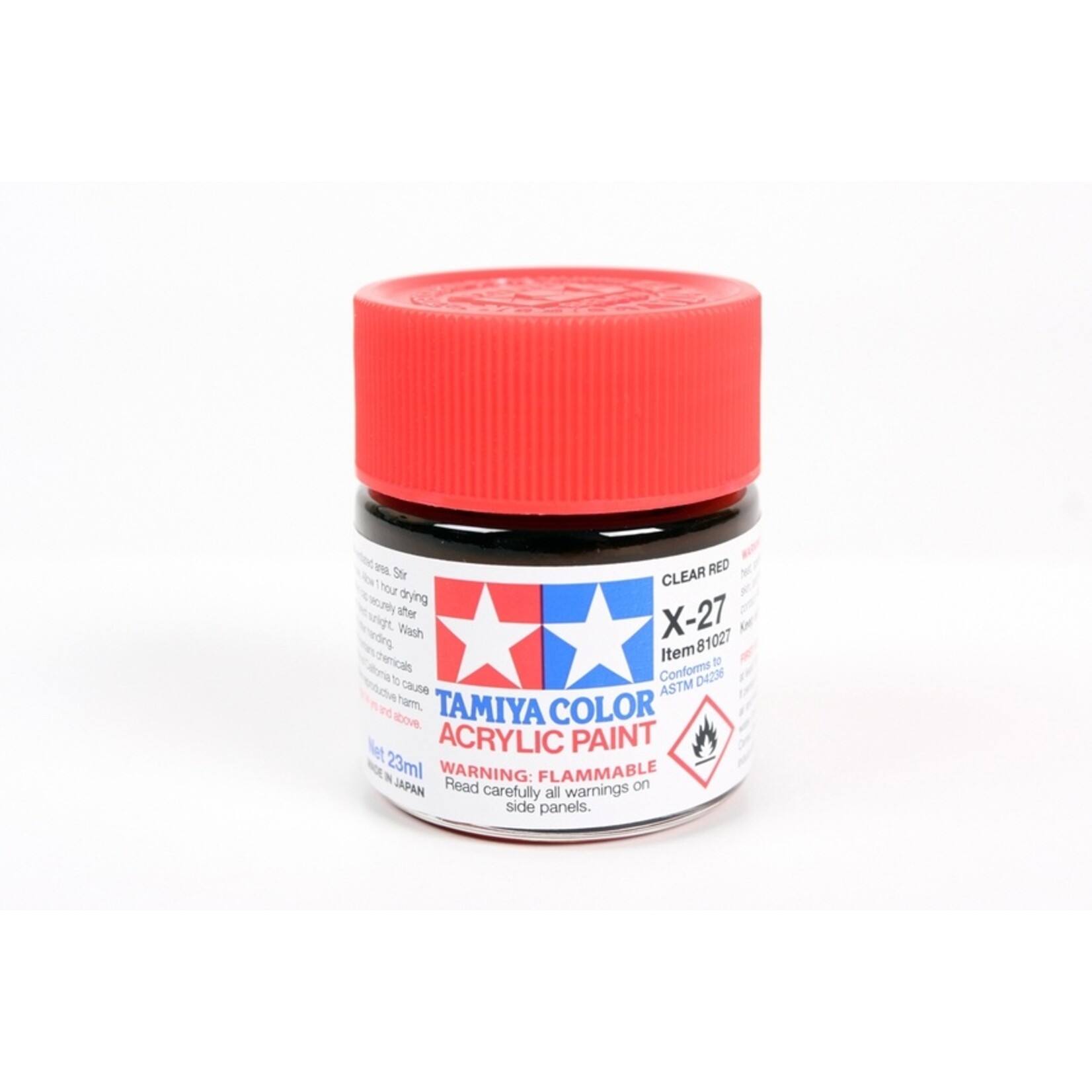 Tamiya X-27 - Clear Red - 23ml Acrylic