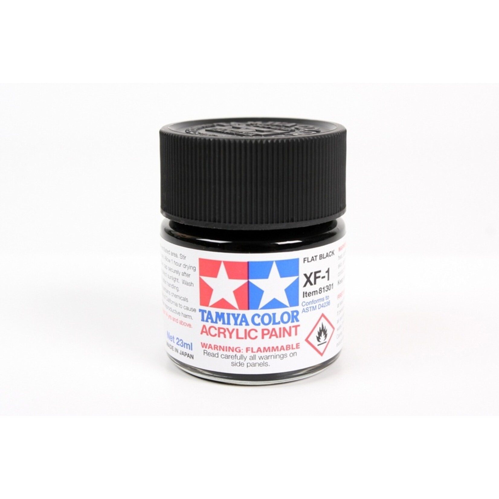 Tamiya XF-1 - Flat Black - 23ml Acrylic