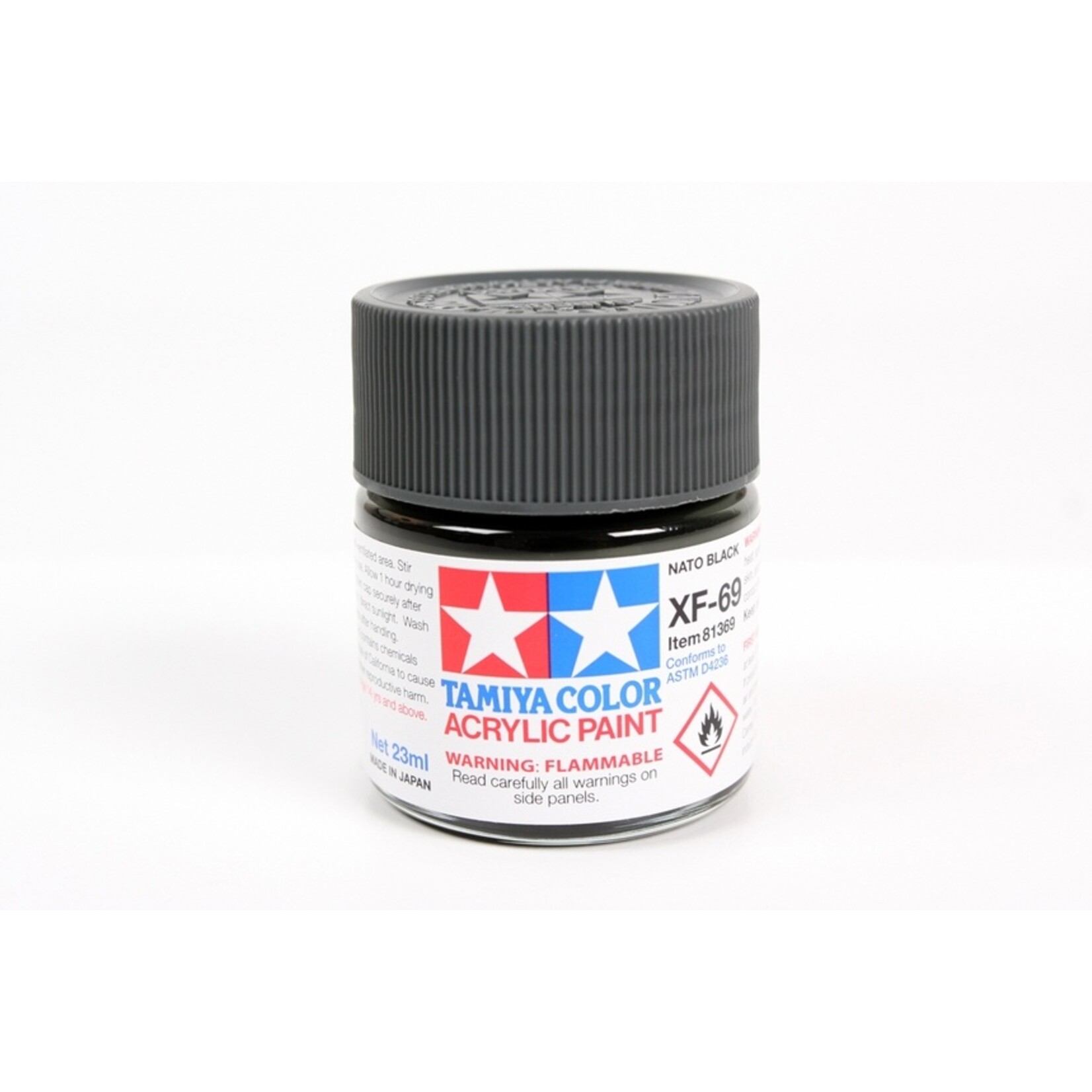 Tamiya XF-69 - NATO Black - 23ml Acrylic