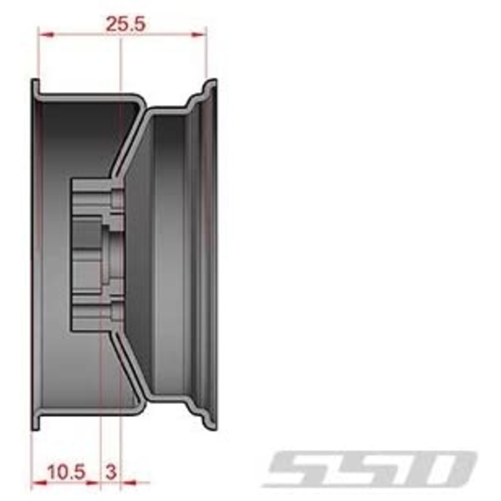 SSD SSD00276 - Slot 1.9" Steel Beadlock Wheels