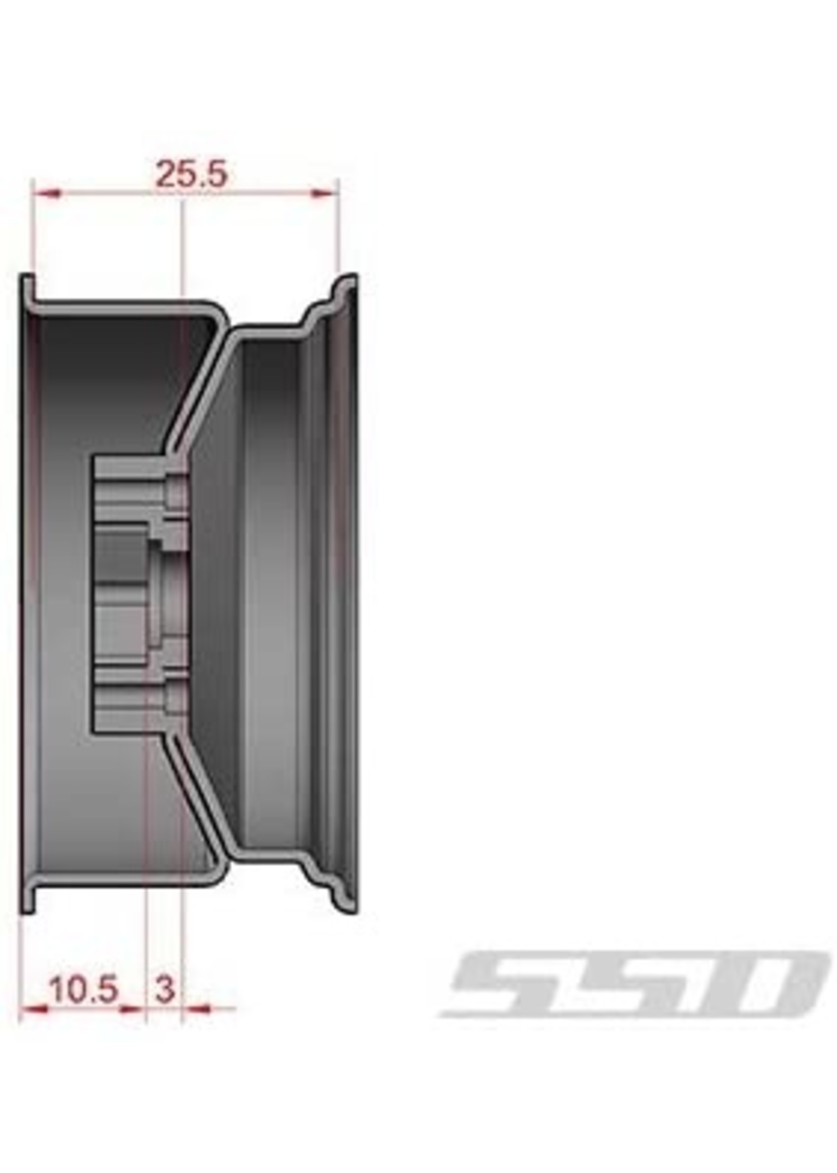 SSD SSD00276 - Slot 1.9" Steel Beadlock Wheels