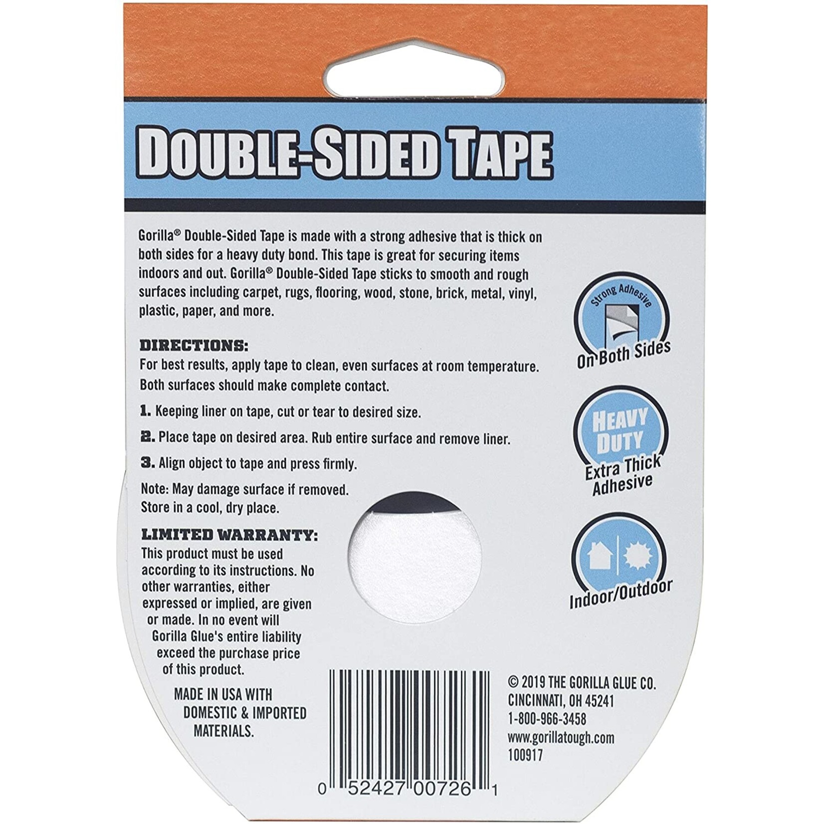 Gorilla Glue 100925 - Gorilla Double Sided Tape