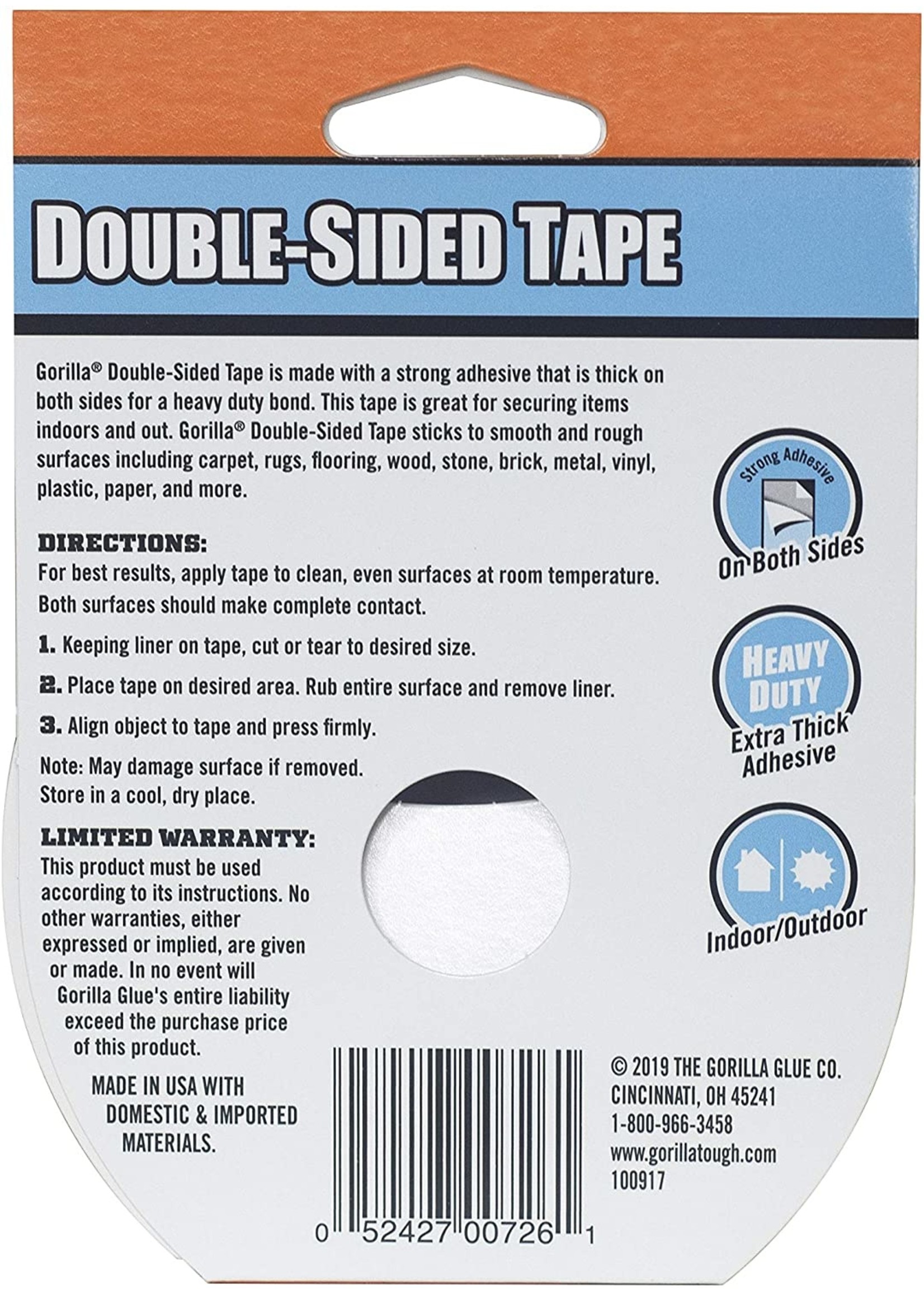 Gorilla Glue 100925 - Gorilla Double Sided Tape