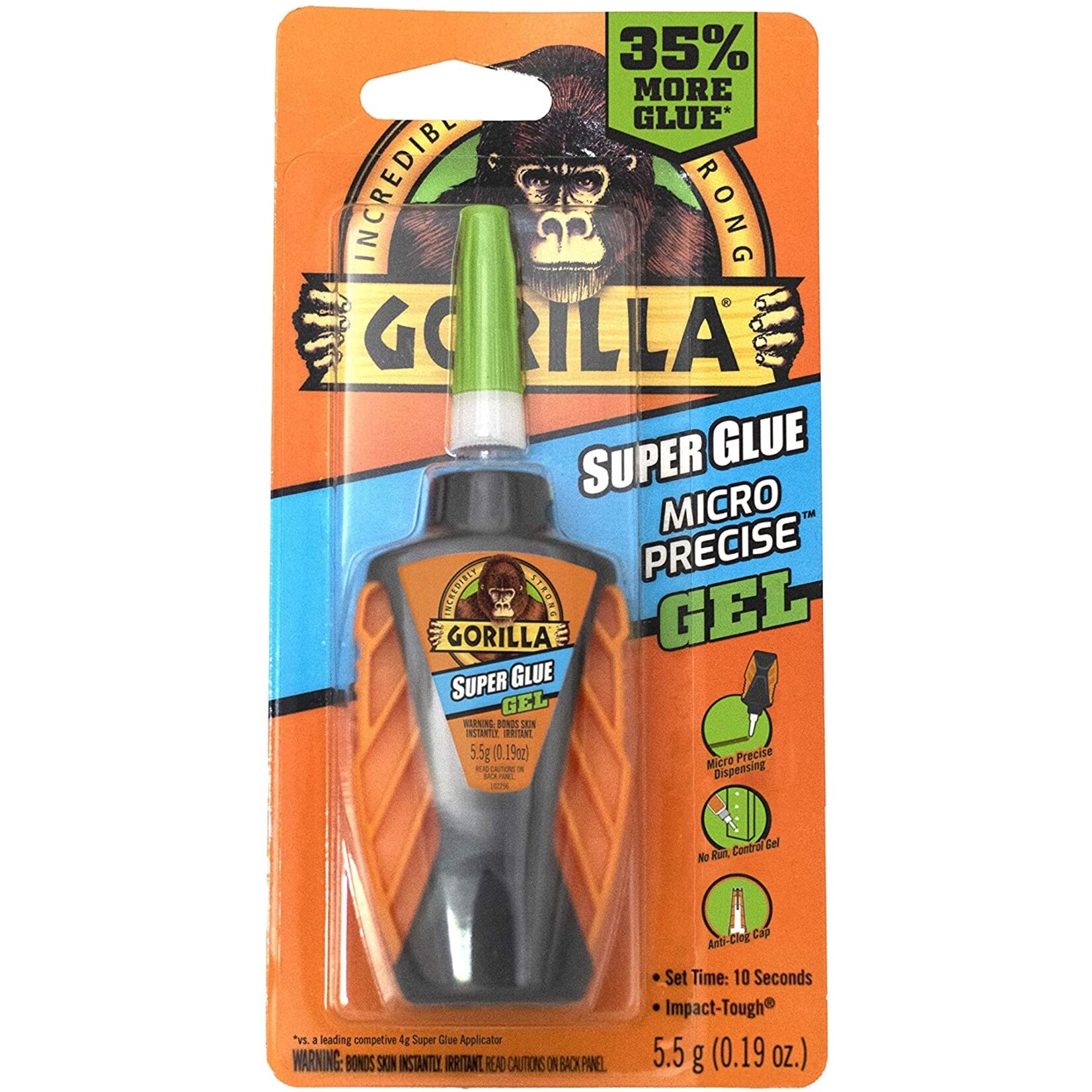 Gorilla Glue 102177 - Gorilla Super Glue "Micro Precise" Gel (5.5g)
