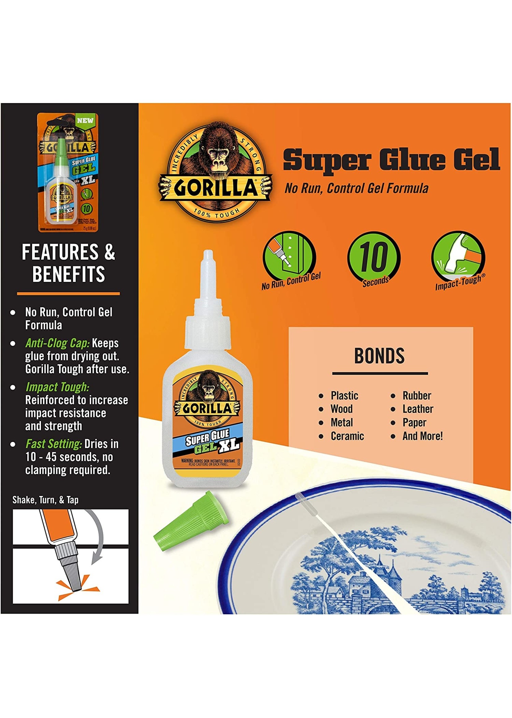Gorilla Glue 102433 - Gorilla Super Glue Gel XL (25g)
