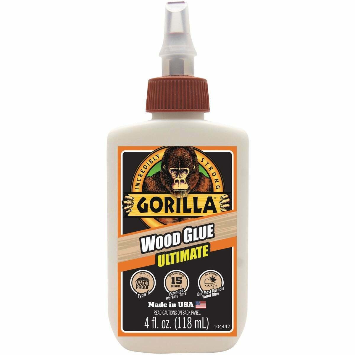 Gorilla Glue 104397 Gorilla Ultimate Wood Glue (4oz) Hub Hobby