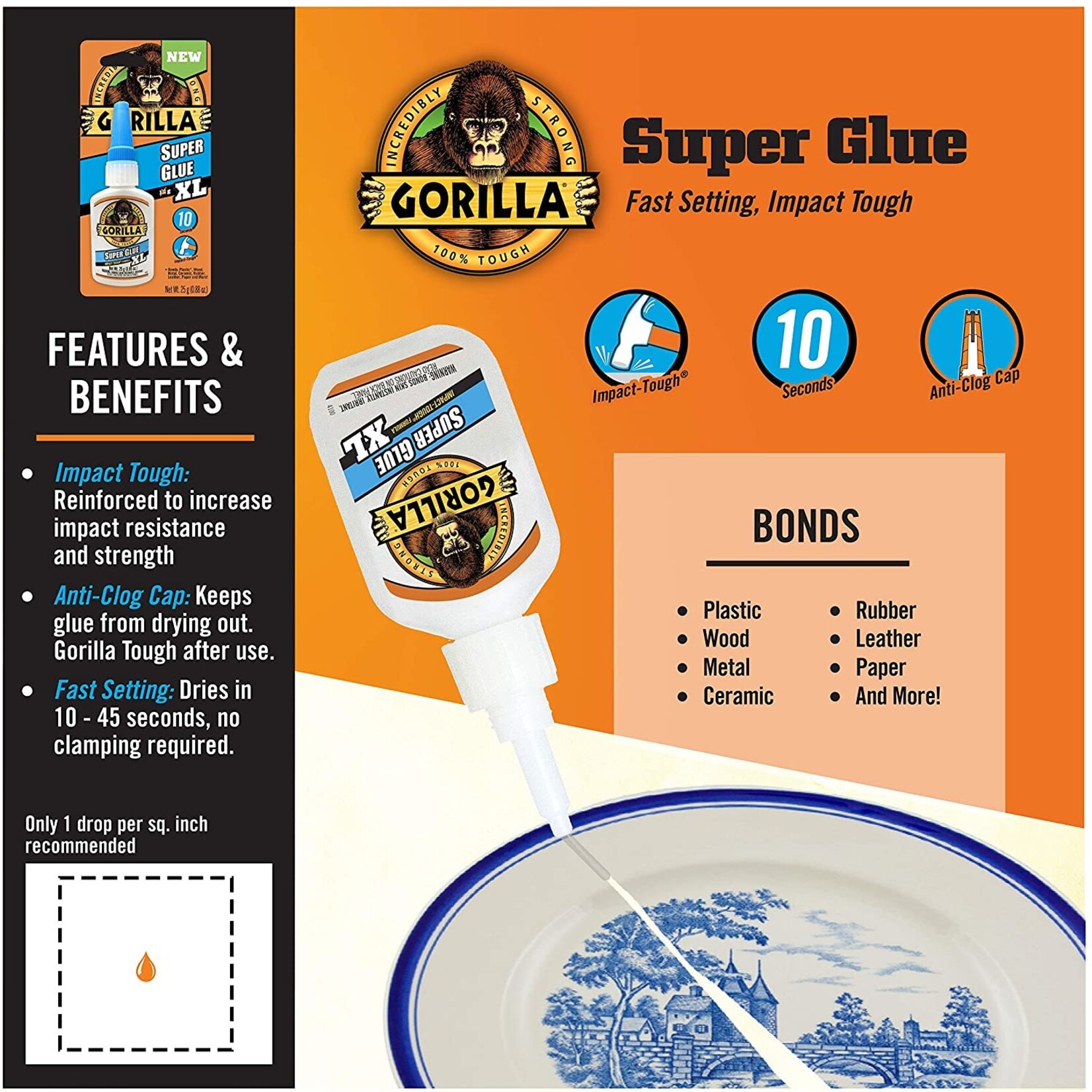 Gorilla Glue 7400202 - Gorilla Super Glue XL (25g)