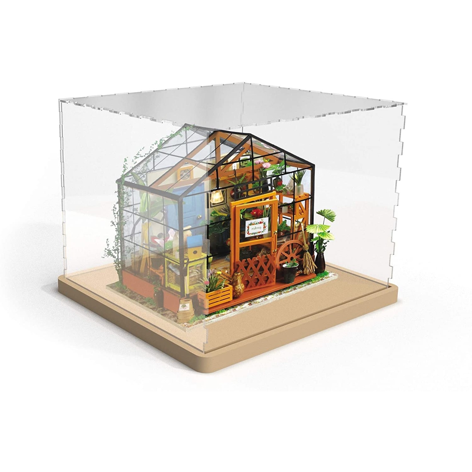 Hands Craft Acrylic Dustcover Case for DIY Miniatures