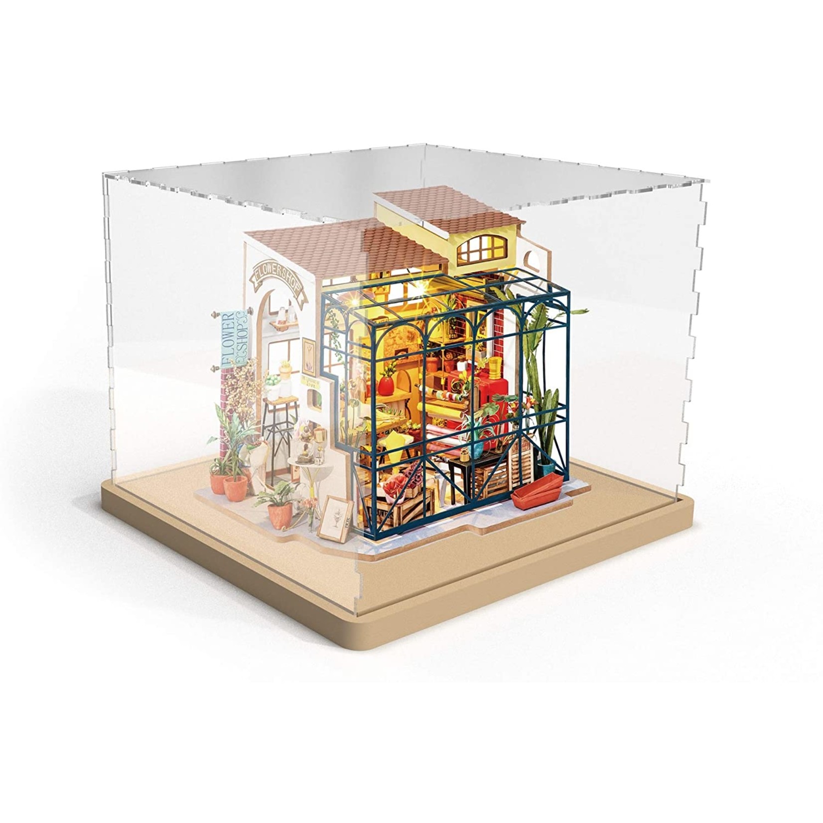 Hands Craft Acrylic Dustcover Case for DIY Miniatures