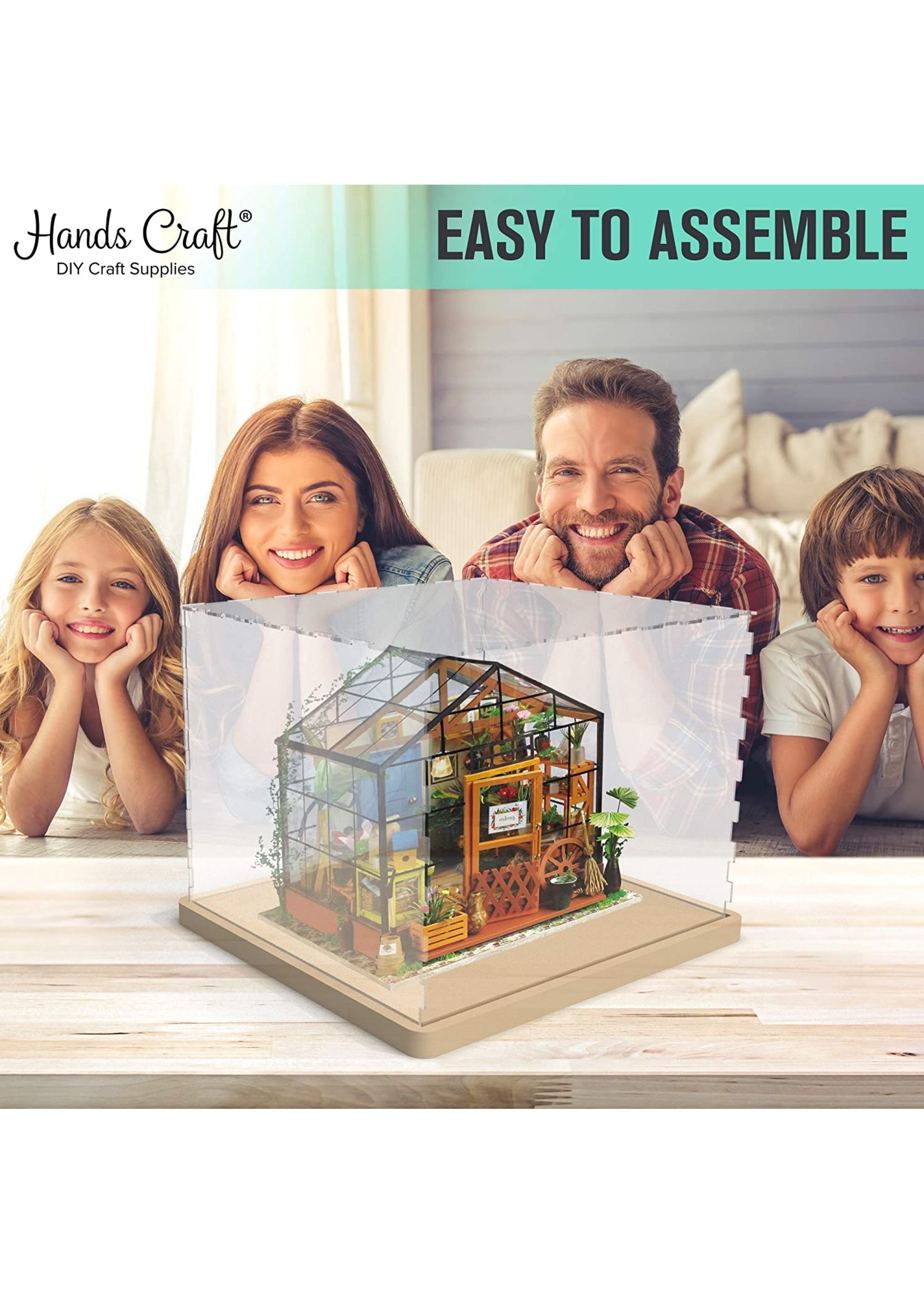 Hands Craft Acrylic Dustcover Case for DIY Miniatures