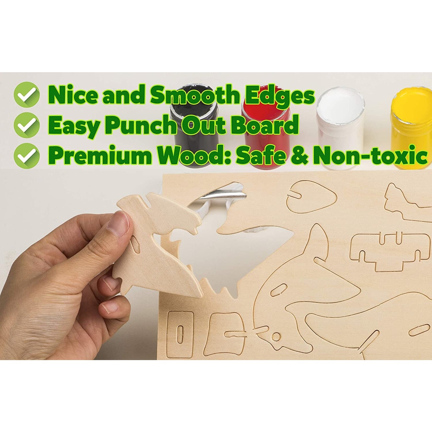 Hands Craft 3D Wooden Puzzle - T-Rex