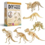 Hands Craft 3D Wooden Puzzle 6ct - Dinosaur