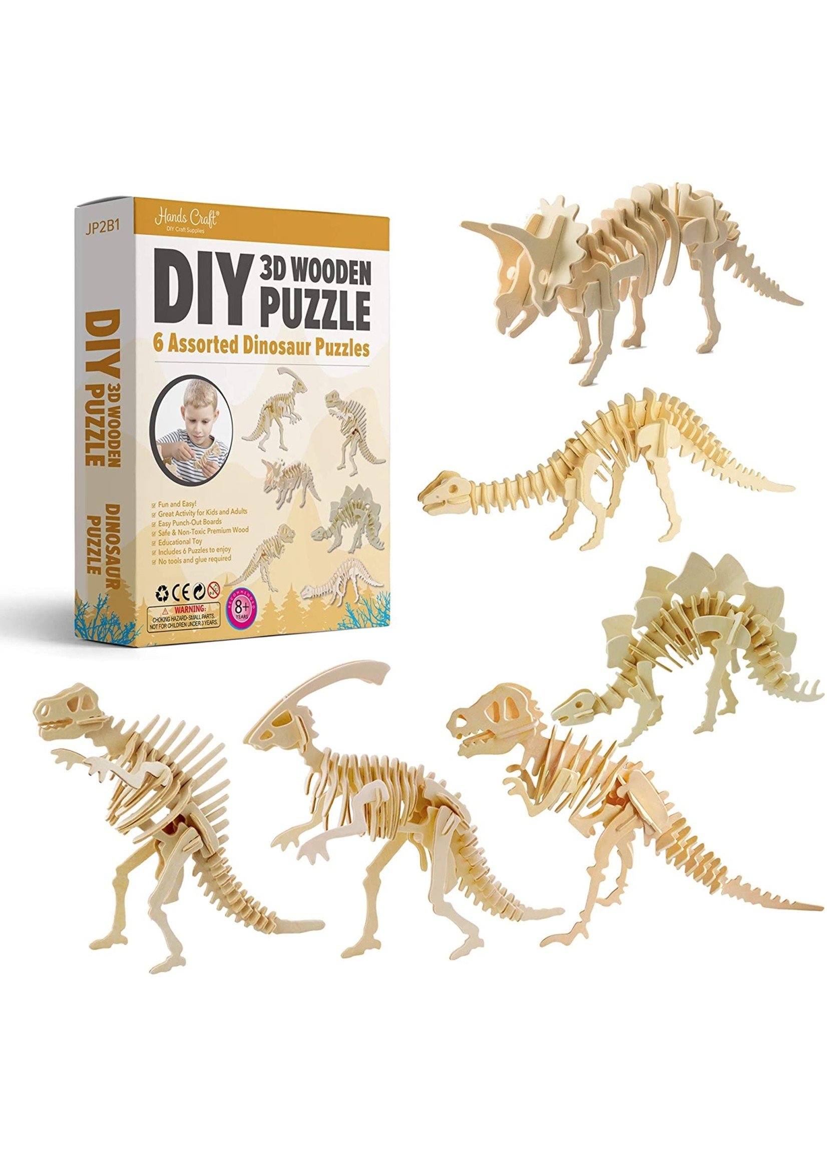 Dinosaurs of the World 3D Puzzle - 200 Pieces