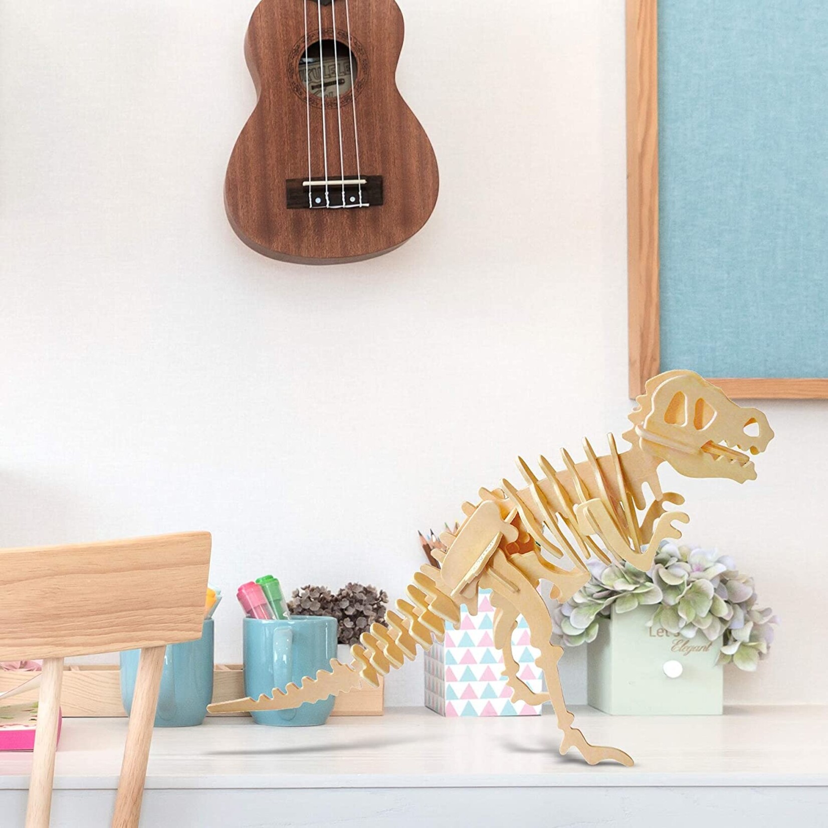 Hands Craft 3D Wooden Puzzle 6ct - Dinosaur
