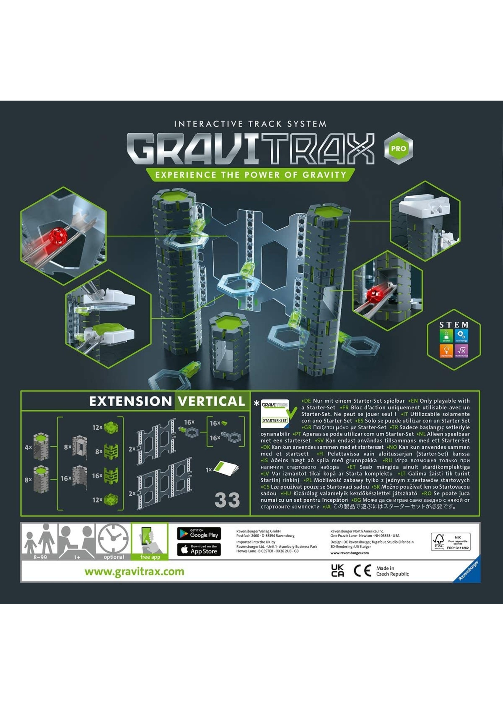 Ravensburger - GraviTrax Pro - Vertical Expansion Set - Hub Hobby