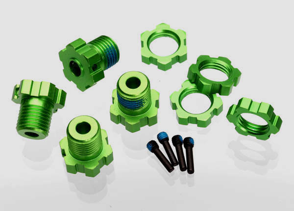 5353G - Wheel Hubs, Splined, 17mm - Green