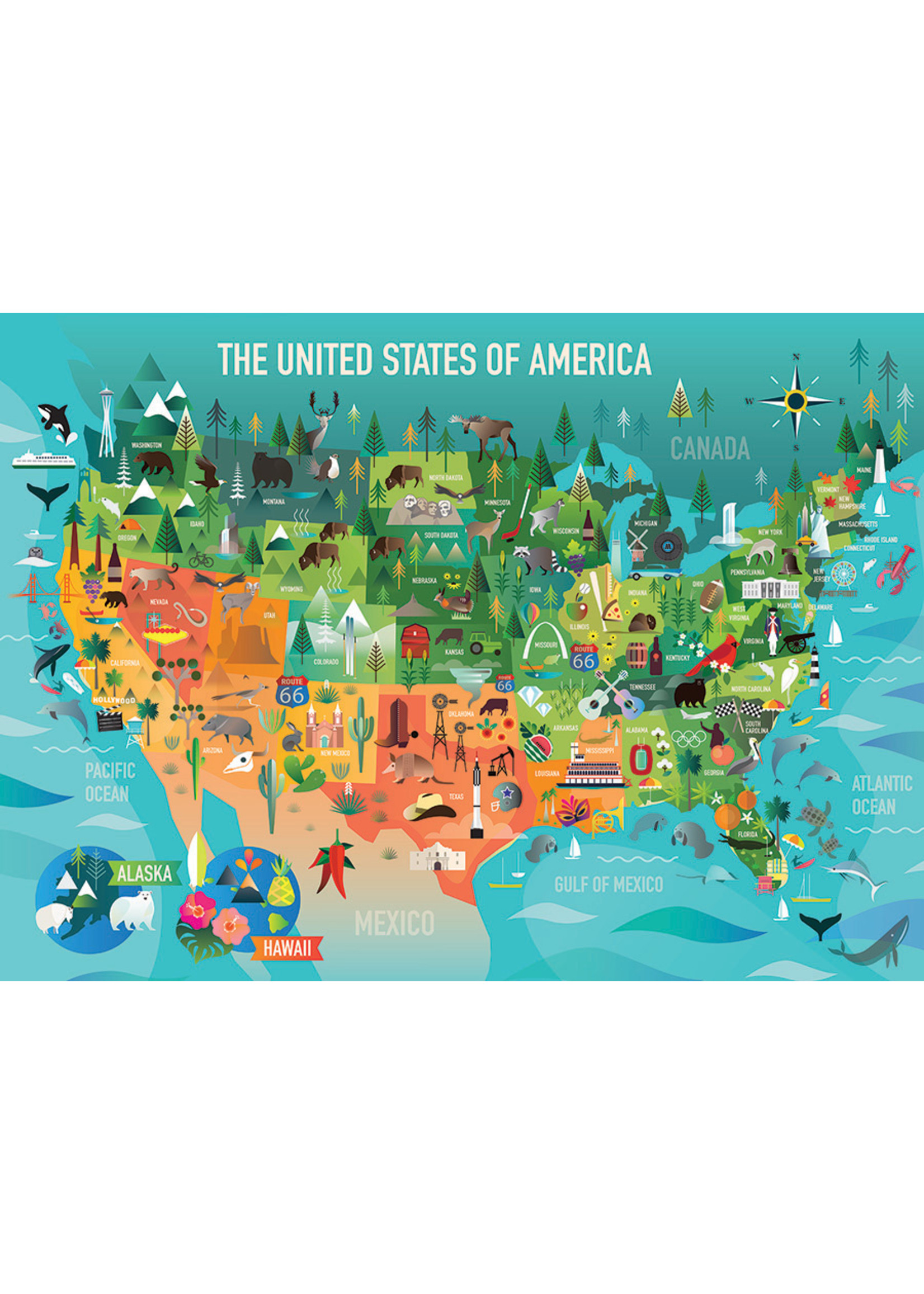 Cobble Hill The United States of America - 350 Piece Puzzle