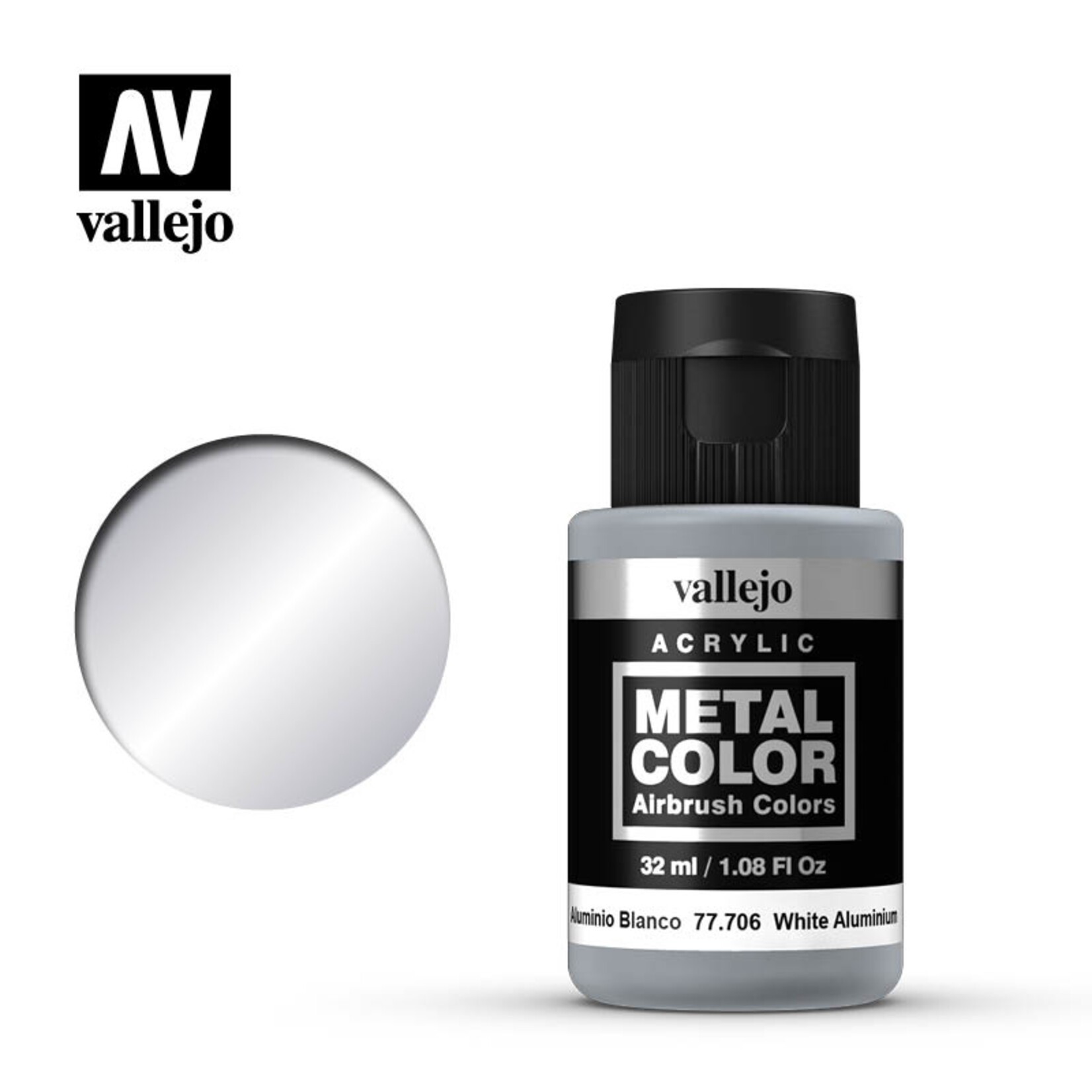 Vallejo 77.706 - Metal Color White Aluminum