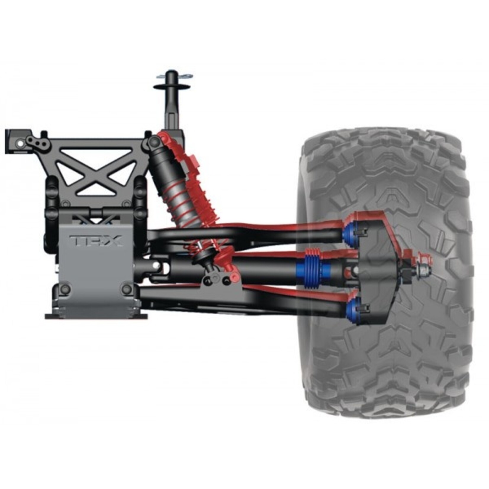 Traxxas 1/10 T-Maxx 3.3 Nitro 4x4 Nitro Monster Truck with TSM - Blue