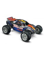 Traxxas 1/10 Rustler Nitro 2WD Stadium Truck - Silver/Blue