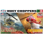 Atlantis 1/72 Huey Gunship & Huey Firefighter