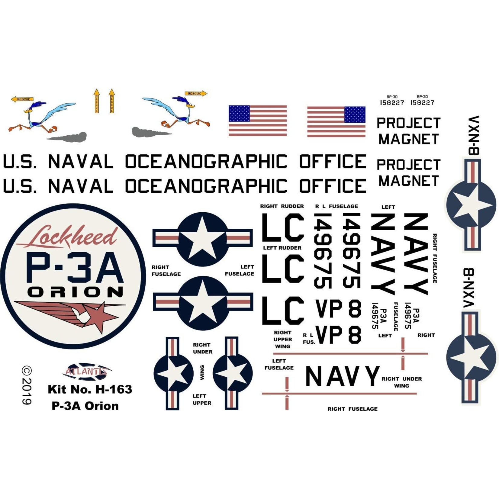 Atlantis 1/115 P3A Orion with Swivel Stand