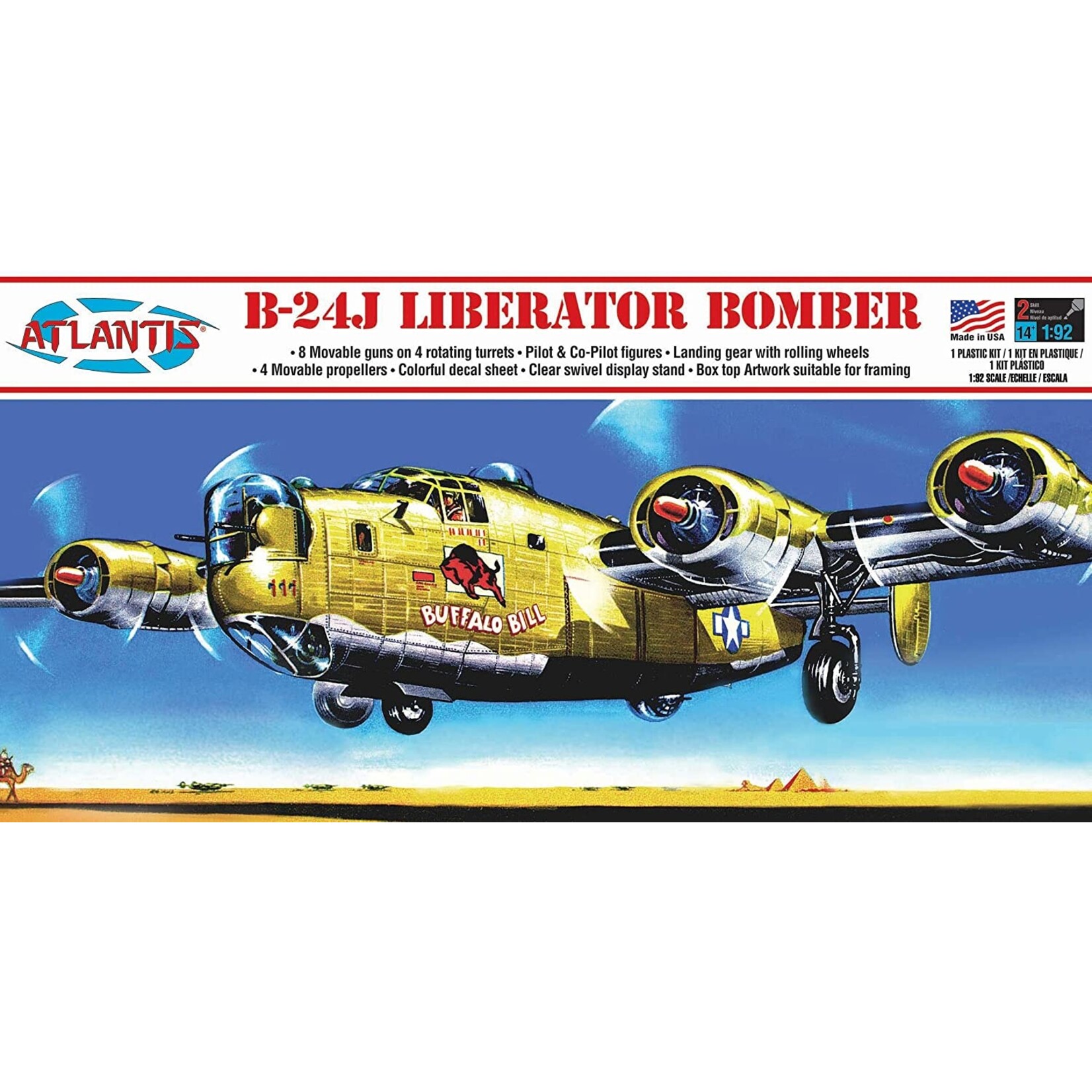 Atlantis 1/92 B-24J Liberator Bomber "Buffalo Bill"