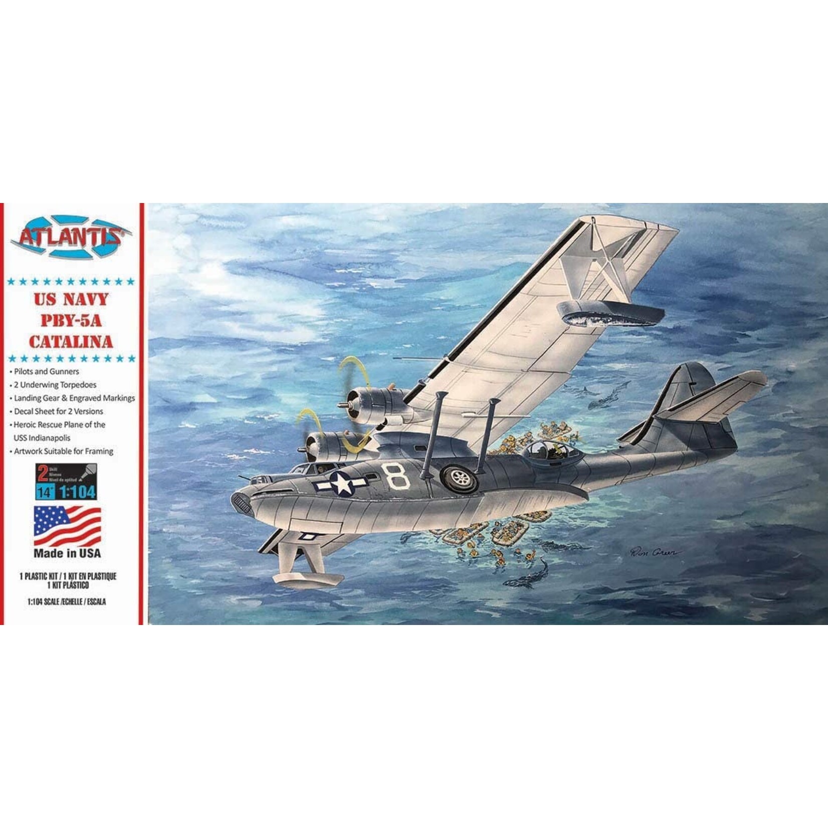 Atlantis 1/104 US Navy PBY-5A Catalina Seaplane