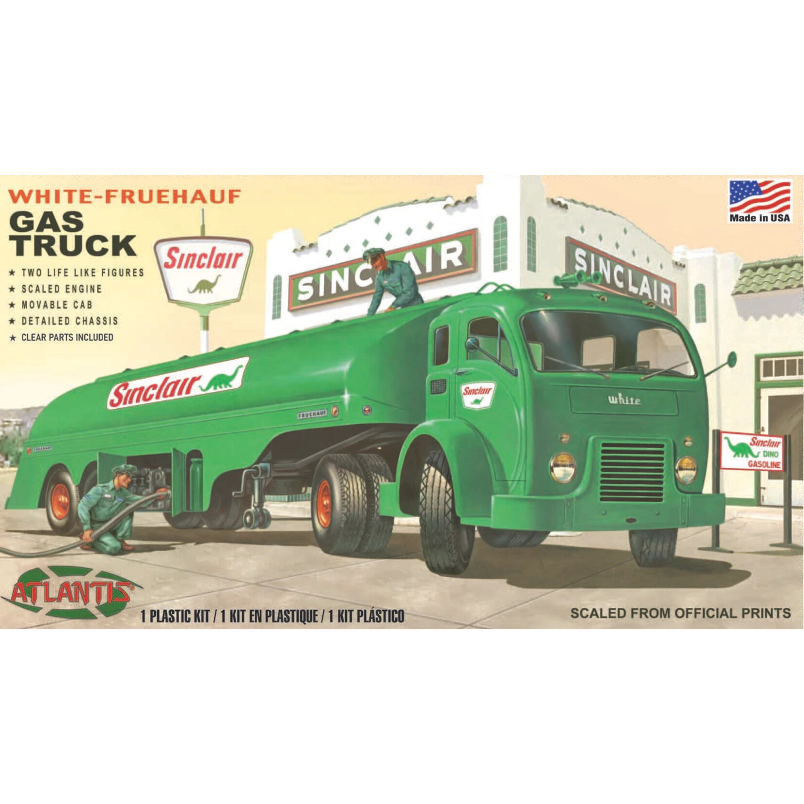 Atlantis Atlantis 1/48 White-Fruehuf Gas Truck "Sinclair"
