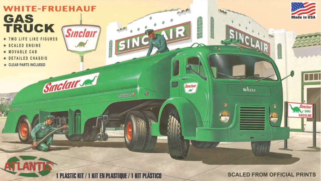 Atlantis 1/48 White-Fruehuf Gas Truck "Sinclair"