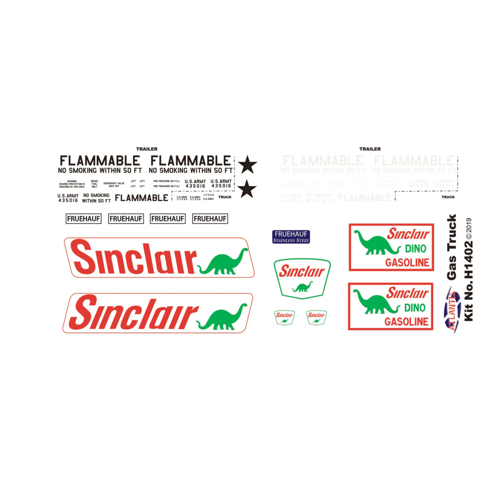 Atlantis Atlantis 1/48 White-Fruehuf Gas Truck "Sinclair"