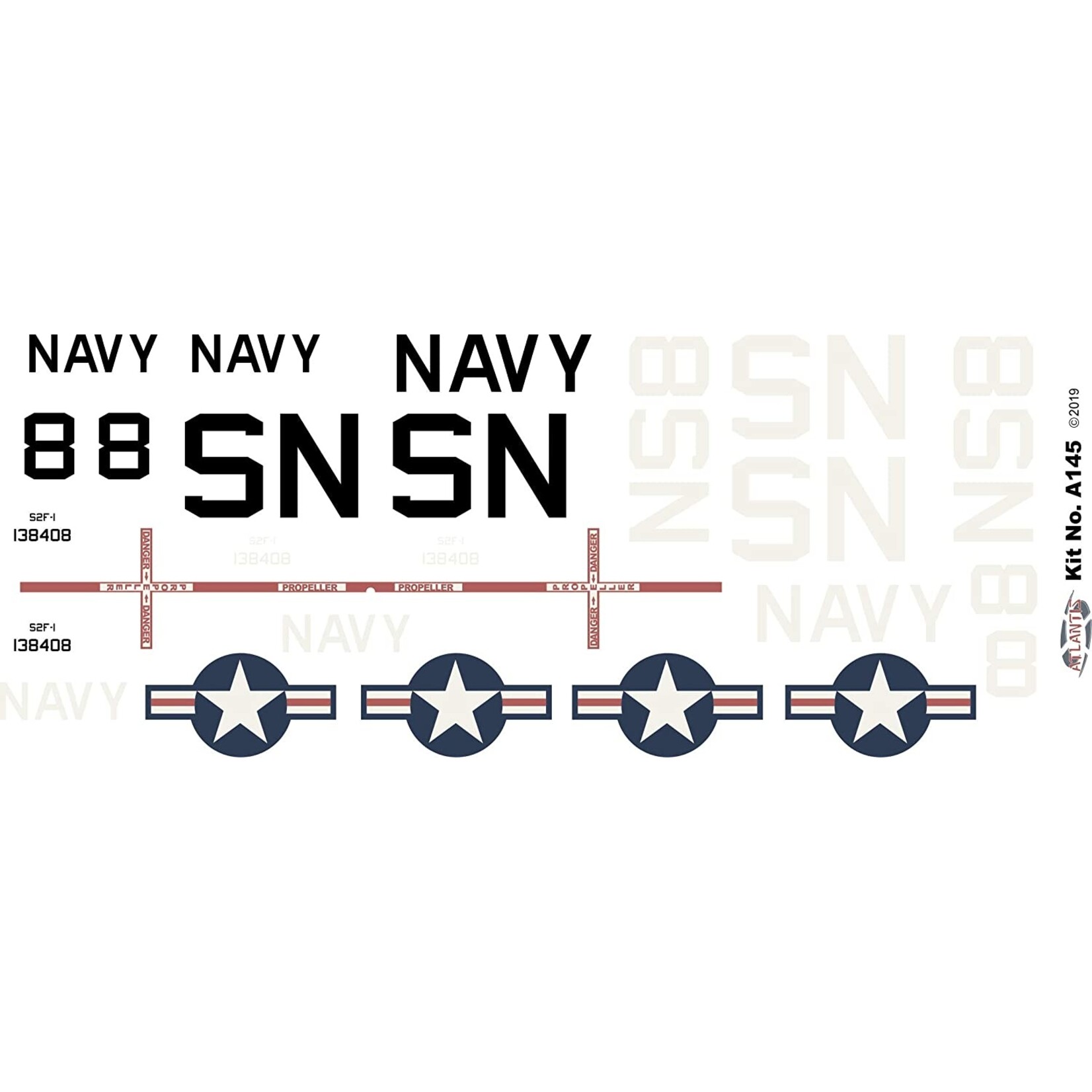 Atlantis 1/54 S2F Hunter Killer