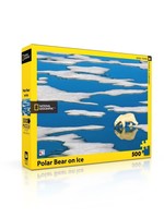 New York Puzzle Co Polar Bear on Ice - 500 Piece Puzzle