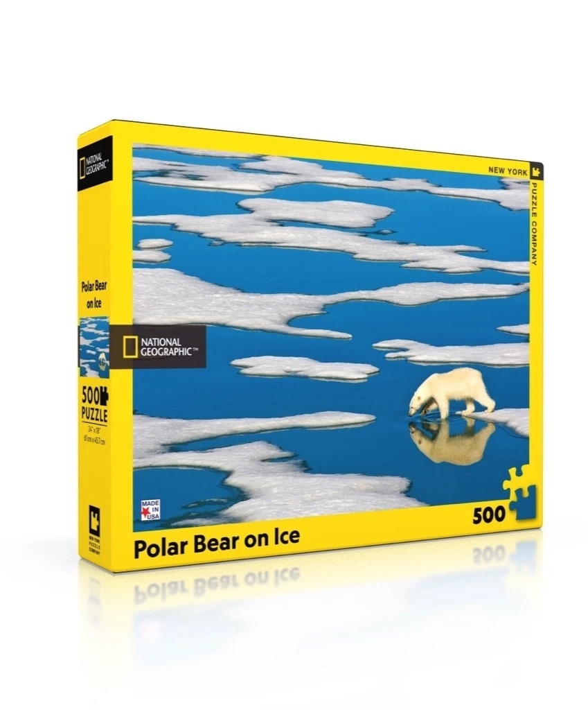 Polar Bear on Ice - 500 Piece Puzzle