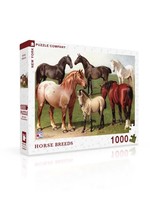 New York Puzzle Co Horse Breeds - 1000 Piece Puzzle