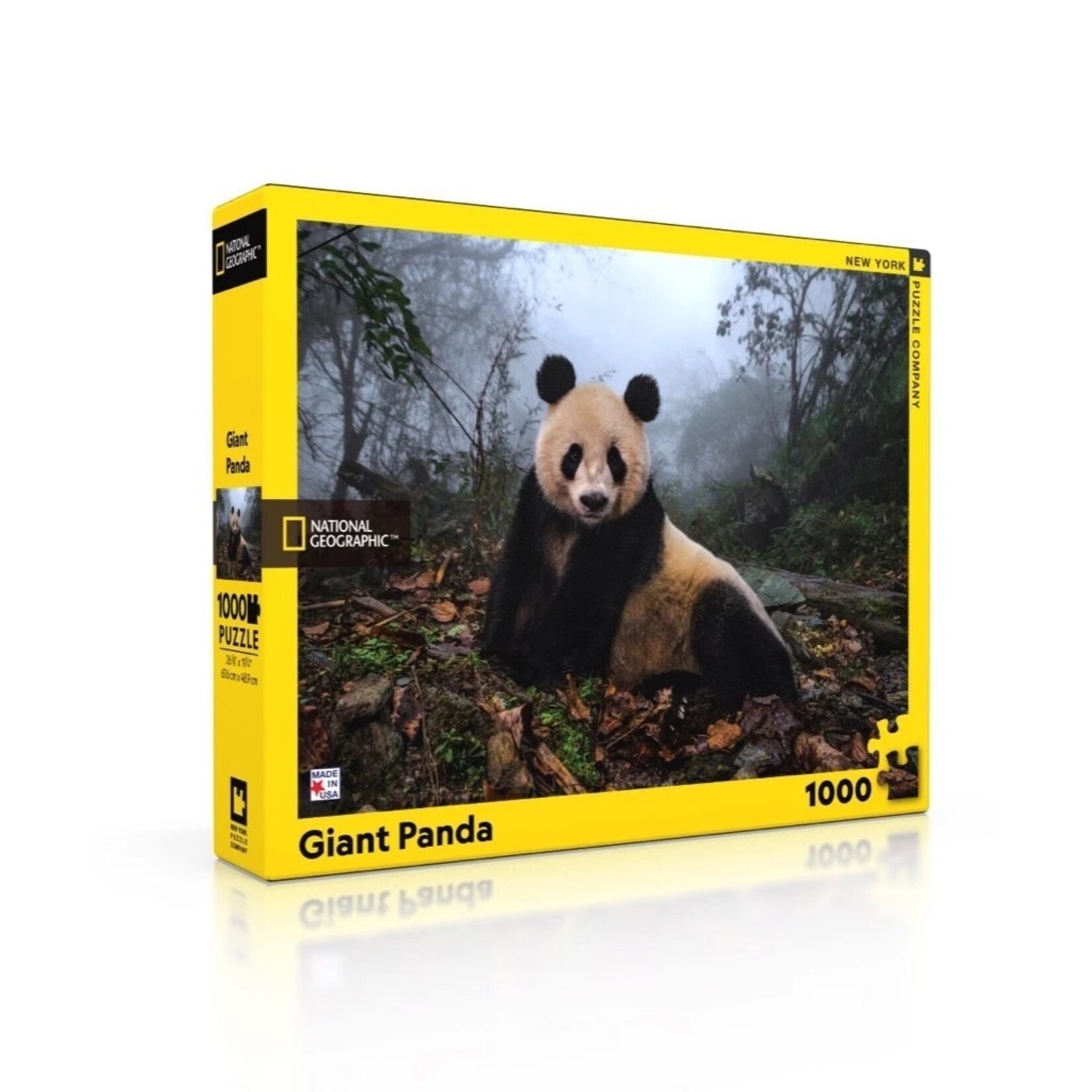 New York Puzzle Co Giant Panda - 1000 Piece Puzzle
