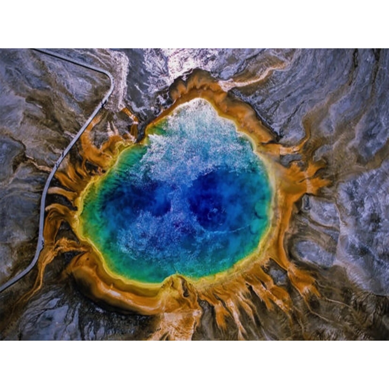 New York Puzzle Co Grand Prismatic Spring - 1000 Piece Puzzle
