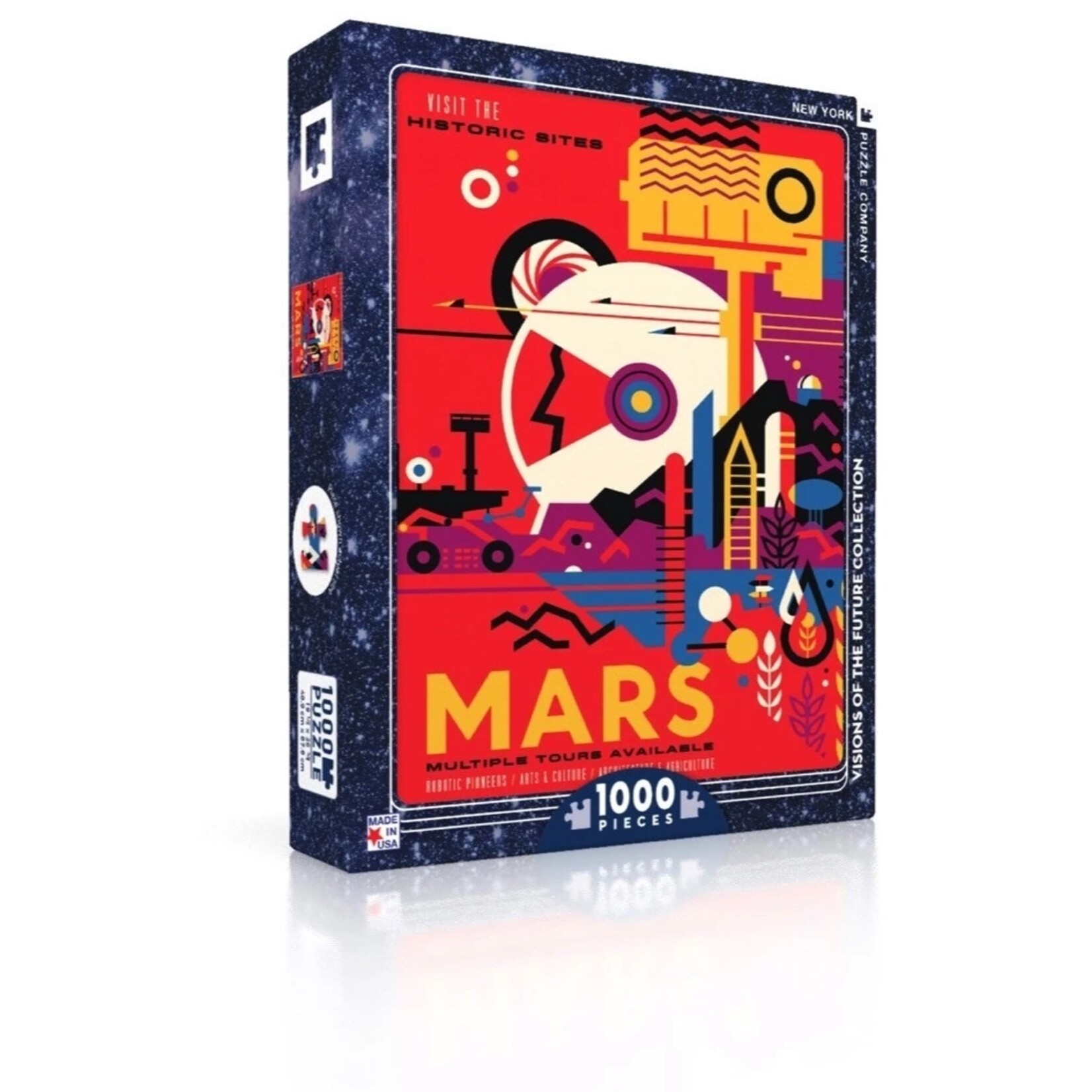 New York Puzzle Co Visit Mars - 1000 Piece Puzzle
