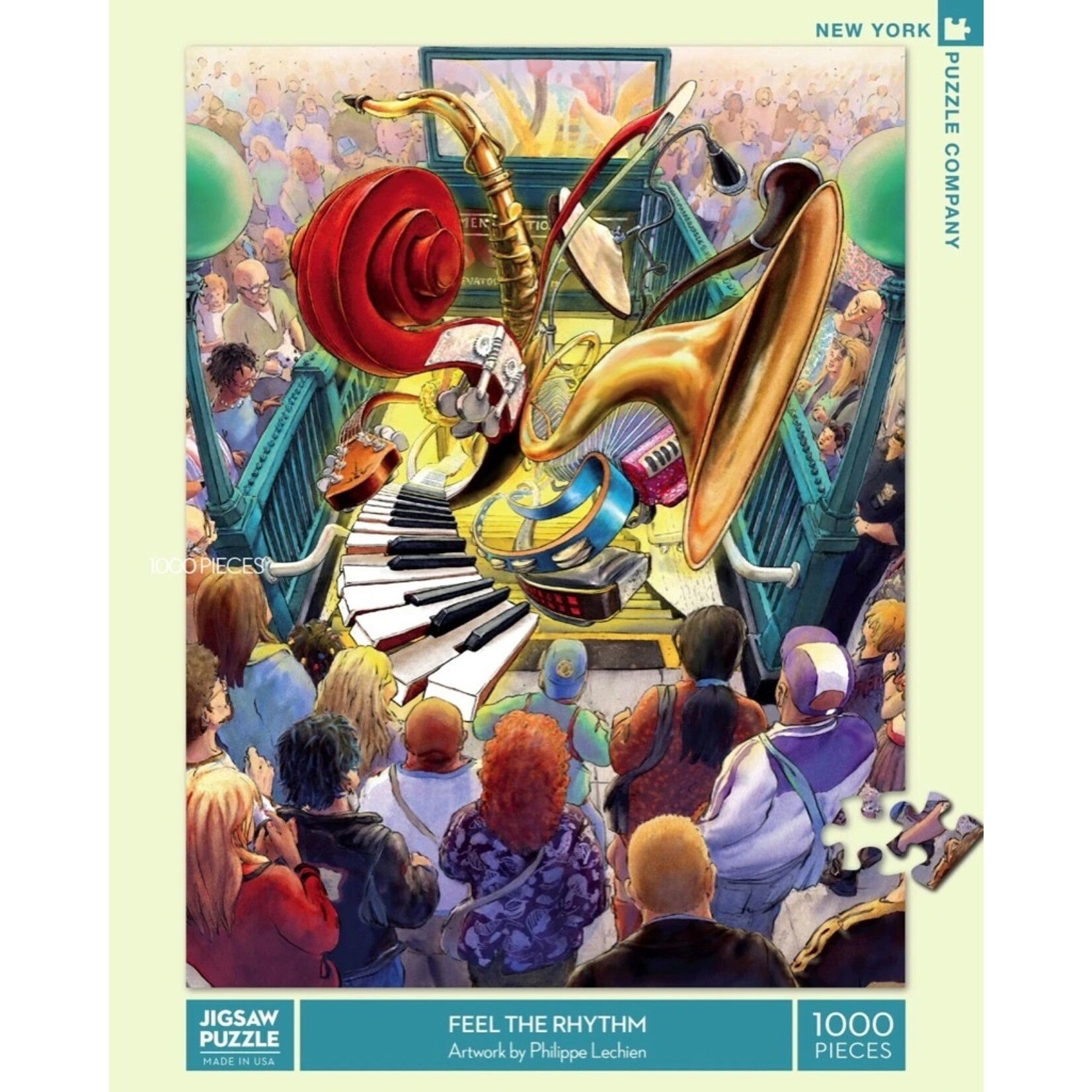 New York Puzzle Co Feel the Rhythm - 1000 Piece Puzzle