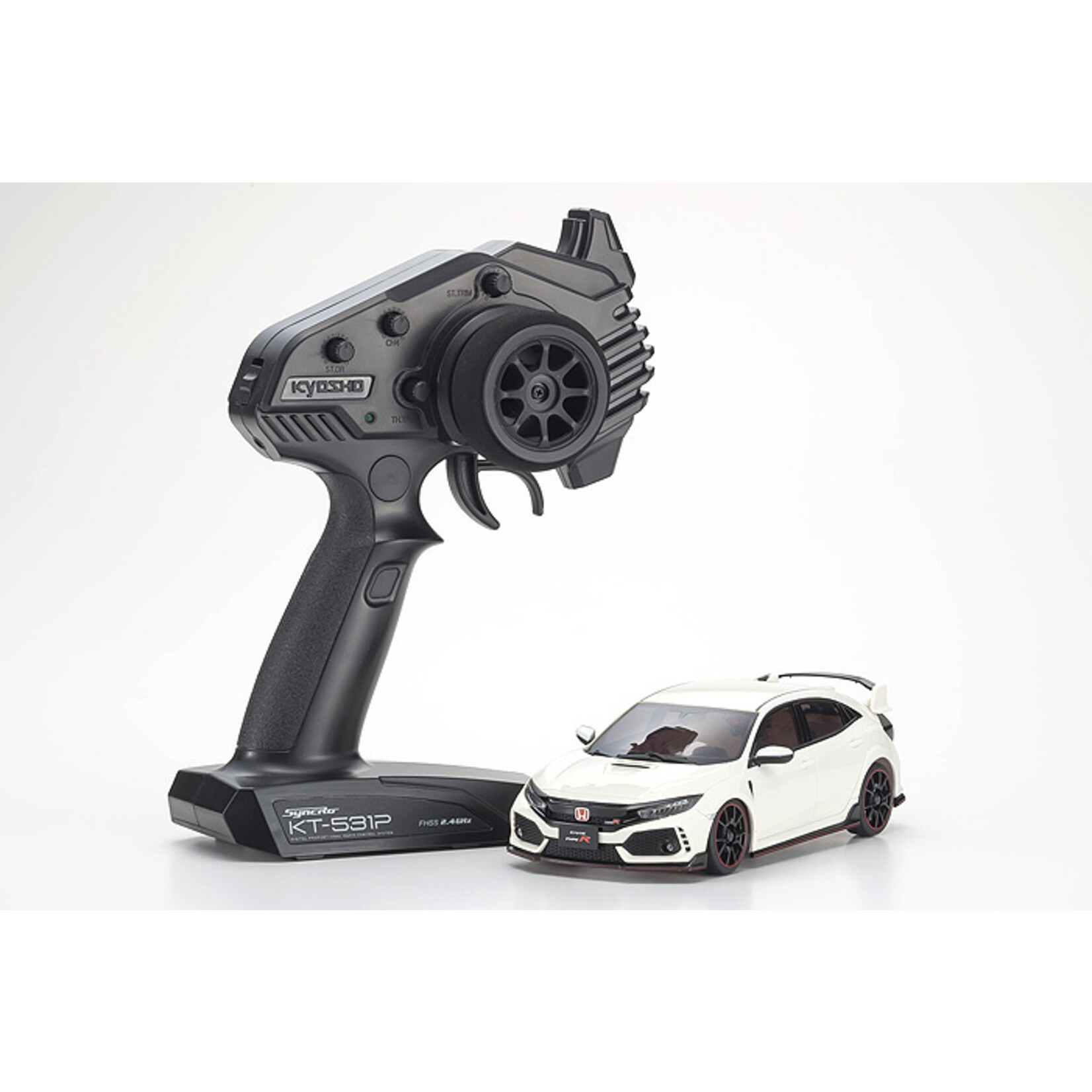 Kyosho 32613W - MINI-Z AWD Honda Civic Type R - White - Readyset