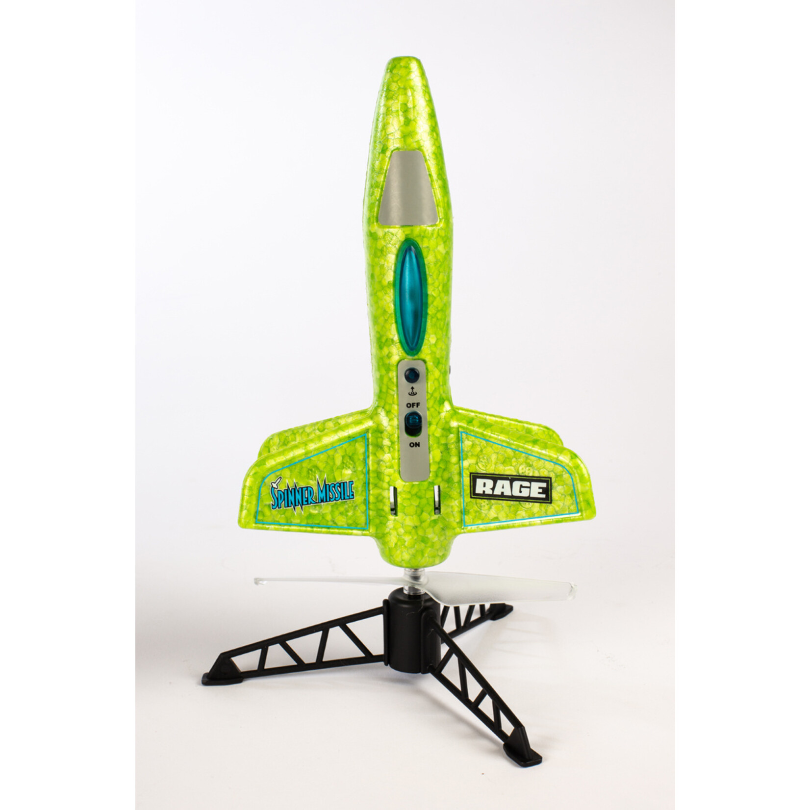 Rage RC Spinner Missile Electric Free-Flight Rocket - Green